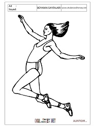 atletizm boyama sayfaları